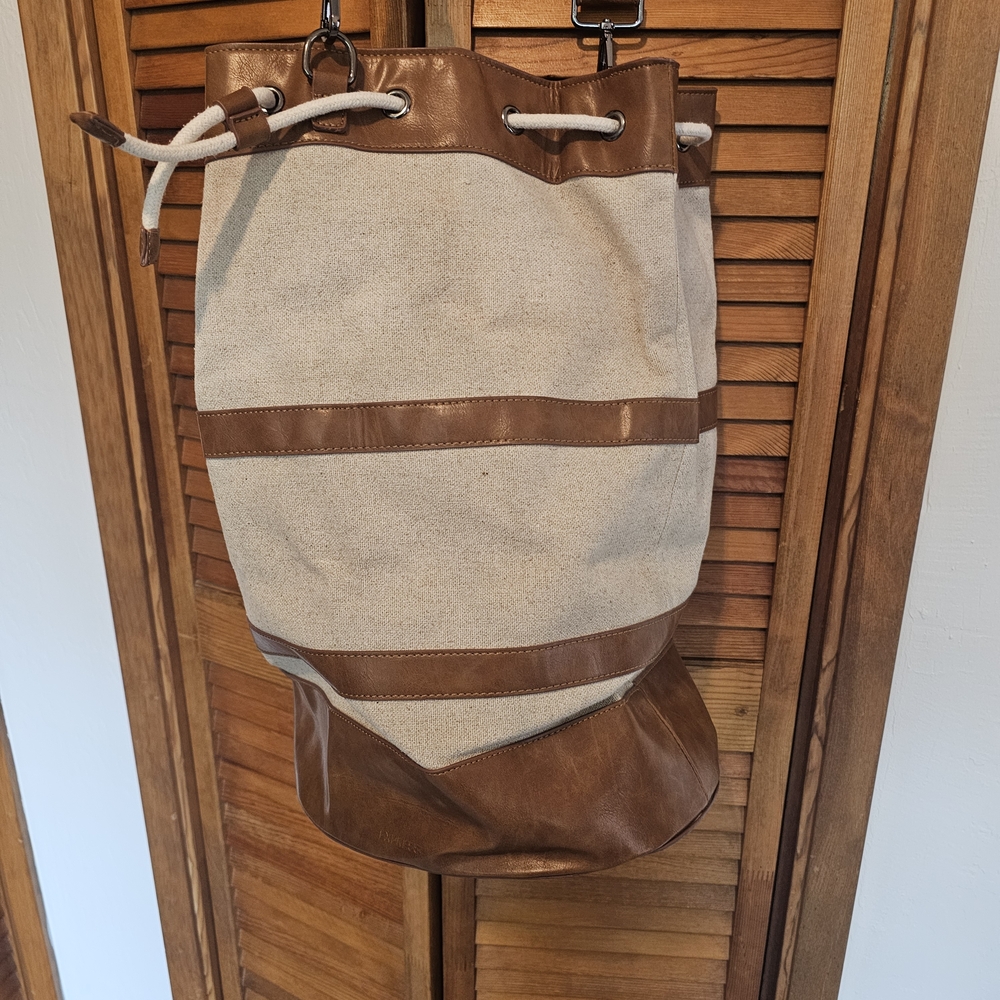 Express Brown and Cream Travel Bag